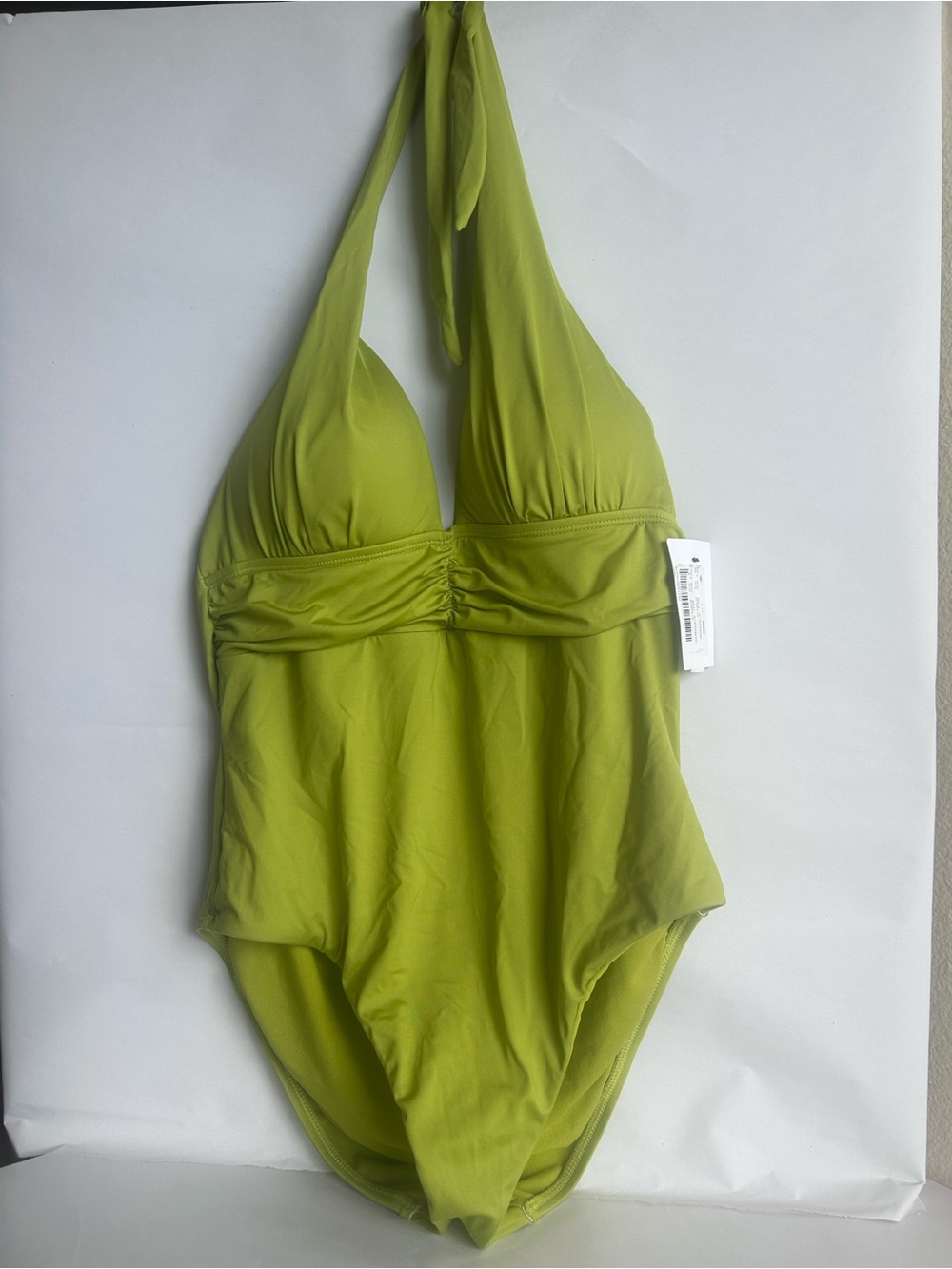 NWT Gibson Olive Green Halter One-Piece Swimsuit